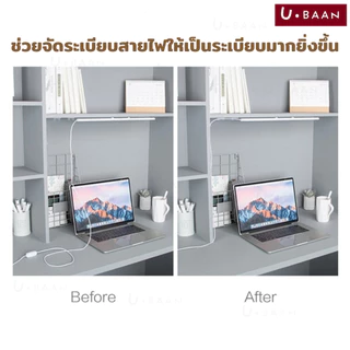 UBAAN 👍พร้อมส่ง👍 กิ๊บสายไฟ ตัวล็อค เก็บสายไฟ เคเบิล ปลั๊กพ่วง ช่วยจัดระเบียบ ใช้งานสะดวกติดง่ายไม่ต้องเจาะผนัง