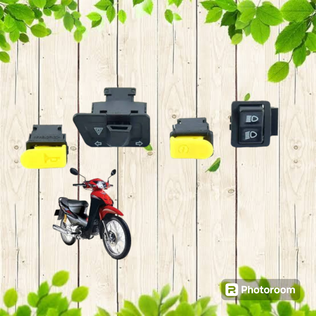 ปุ่มสวิทแฮนด์รถมอเตอร์ไซค์ สตาร์ท แตร เลี้ยว สูงต่ำสำหรับHONDAทุกรุ่น WAVE100-110-W100S W125 W110-i