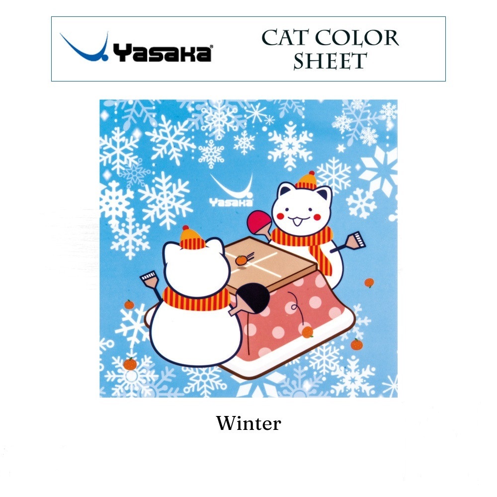 พลาสติกปิดหน้ายางปิงปอง YASAKA CAT COLOR SHEET (1 แผ่น)