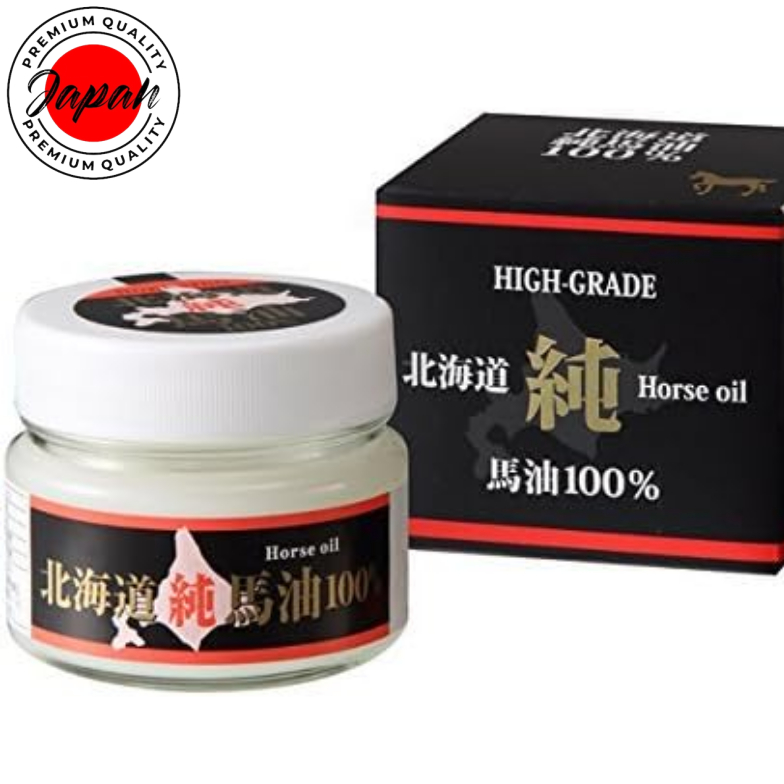 Hokkaido High Grade Pure Horse Oil Cream 80g (100% horse oil) No coloring, no additives, natural Made in Japan 100% Authenticity direct from Japan