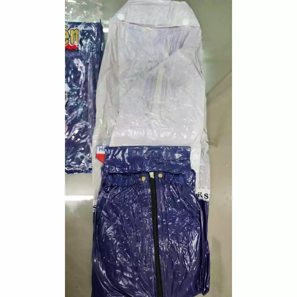 เสื้อกันฝนแบบเสื้อพร้อมกางเกง สีน้ำเงิน thumbnail 10