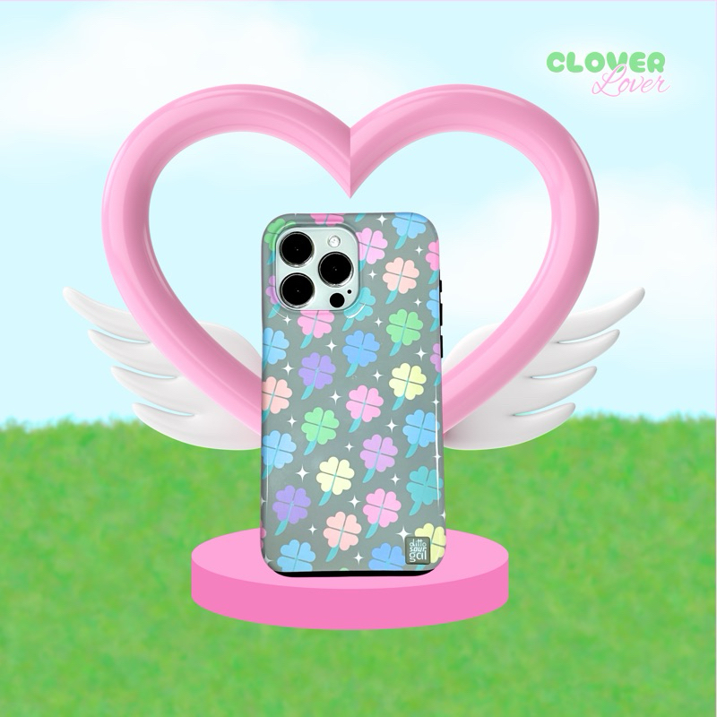 (MADE TO ORDER) เคสไอโฟน (CASE IPHONE) DITTO SOUR GAL (🪐 Midnight) รุ่น 🍀 CLOVER LOVER (เคสลายใบโคลเ