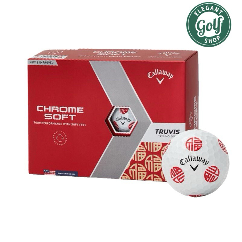 (ส่งไวที่สุดในช๊อปปี้) ลูกกอล์ฟChrome Soft 22 Fortune Golf Balls