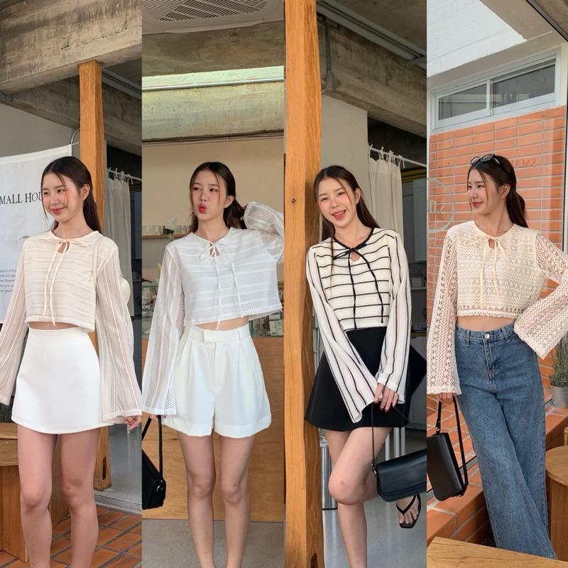 3pcs.basket “T2421” Ginny top 🧸🐰