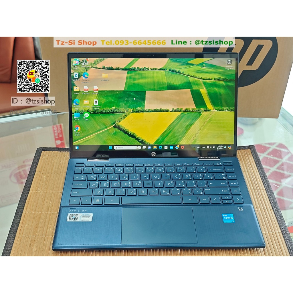 (ได้coinคืนเยอะ)🔥HP Pavilion x360 i3-1125G4 Ram8GB M.2 512GB #มือสอง