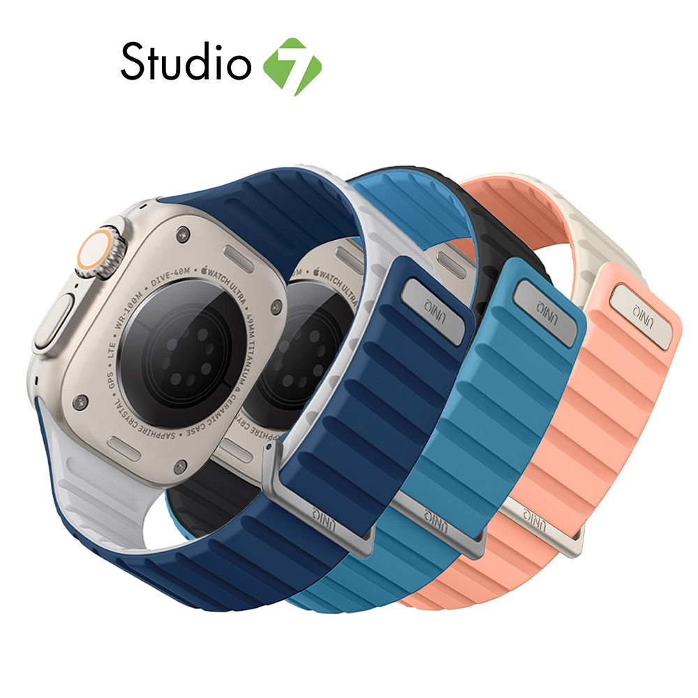 Uniq สาย Apple Watch Strap Series 6,7,8,9,10,Ultra 42/44/45/46/49 mm) Revix Evo Pacf Blue/Black by S