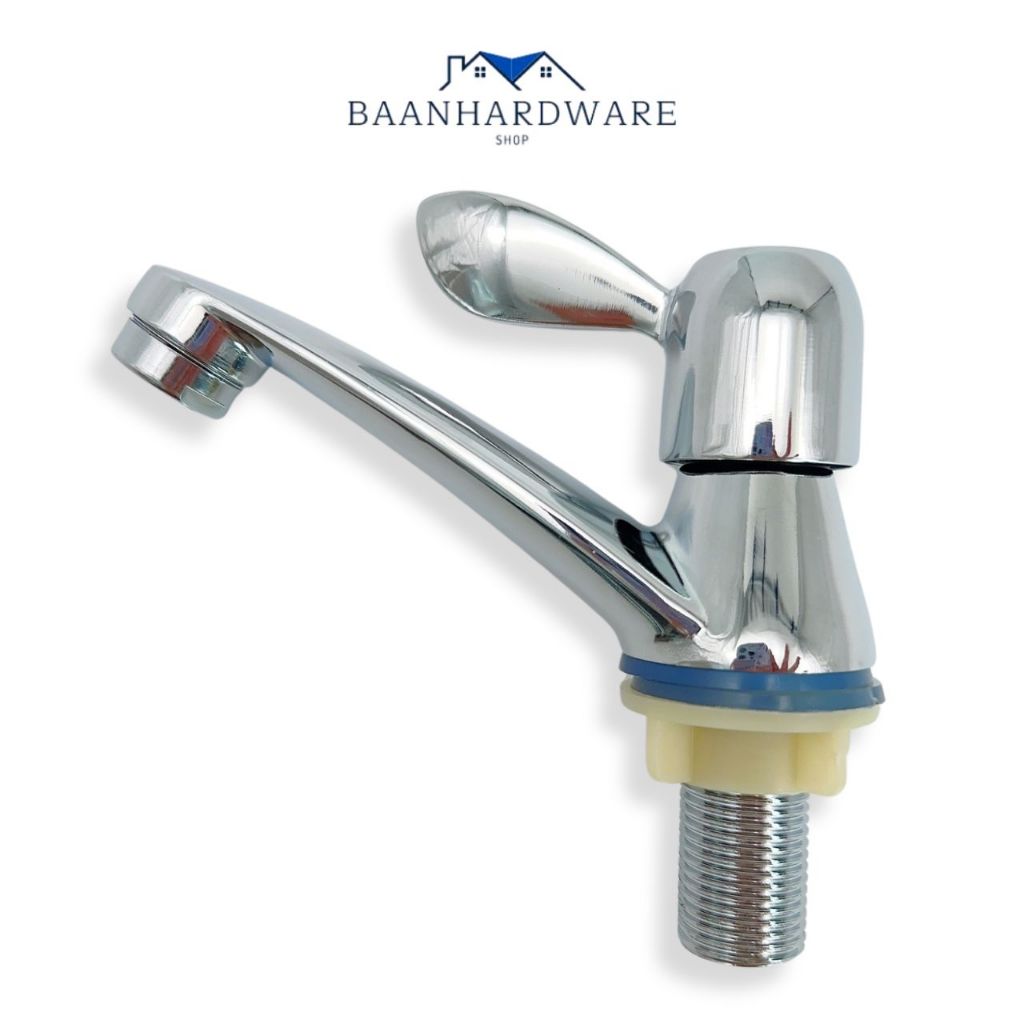 BAANHARDWARE ก๊อกน้ำ ติดอ่างล้างหน้า แข็งแรงทนทาน ไส้วาล์วทองเหลือง ไม่ขึ้นสนิม! MA-A-6101C