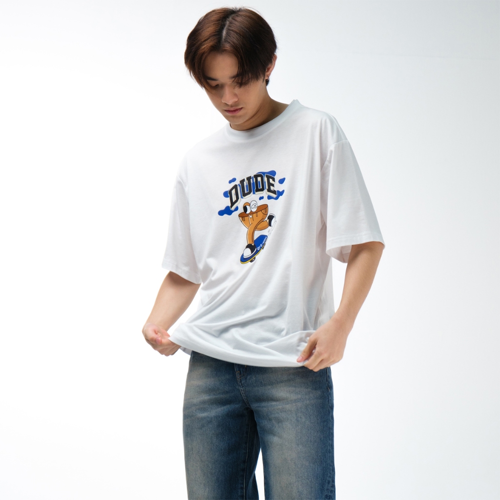 era-won เสื้อยืด oversize collection “Toy-art" สี WHITE
