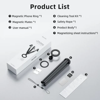 Telesin Flexible Magnetic Tripod for Phone ขาตั้งกล้องแม่เหล็กแบบยืดหยุ่น สำหรับโทรศัพท์