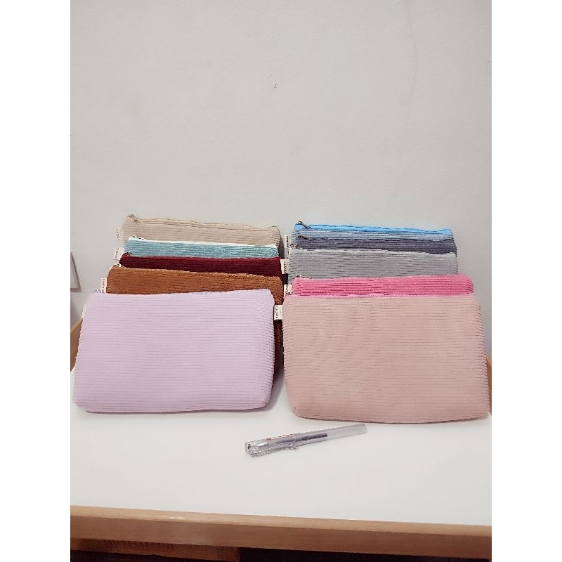 กระเป๋าผ้าลูกฟูกใบใหญ่มีหลายสี