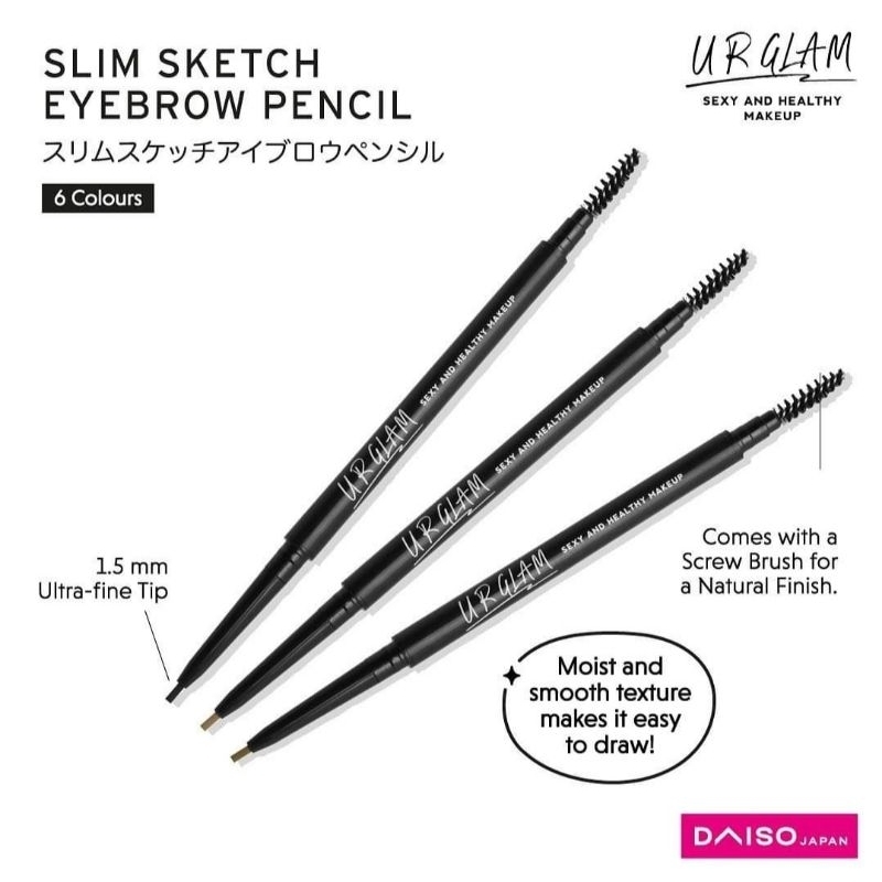 Daiso UR Glam Slim Sketch Eyebrow Pencil(0.05g)