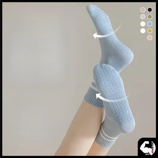 🚛พร้อมส่ง🚛 Cotton non-slip socks suitable for yoga/pilates ถุงเท้าปุ่มกันลื่น ระบายอากาศได้ถึงเหมาะสำหรับโยคะ พีลาทิส