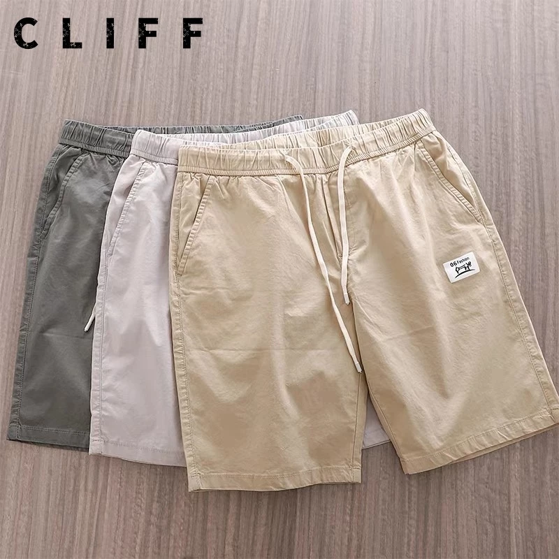 CLIFF กางเกงขาสั้นผู้ชาย ลำลองสไตล์สปอร์ต เอวยางยืด M-3XL