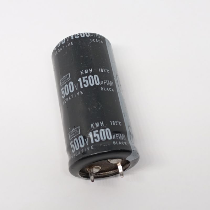 C1500UF 500V คาปาซิเตอร์(capacitor) 1500/500V ขาเขี้ยว [105 องศา] สินค้าไหม้ พร้อมส่ง