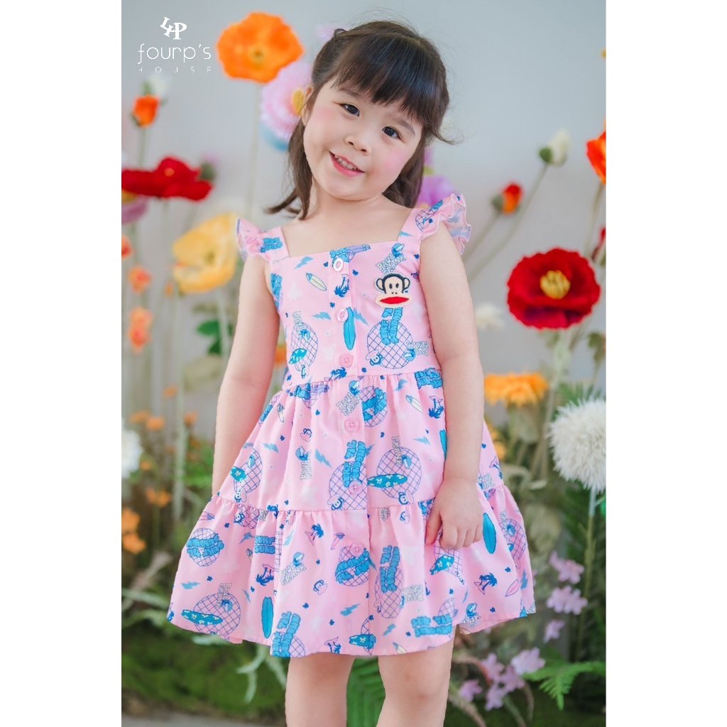 PAUL FRANK : FNXZ0094 เดรสเด็กผู้หญิง ลิขสิทธิ์แท้