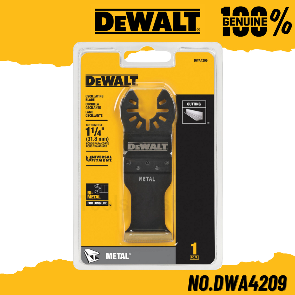 DEWALT ใบมีดมัลติทูลล์ สำหรับ งานโลหะ No.DWA4209