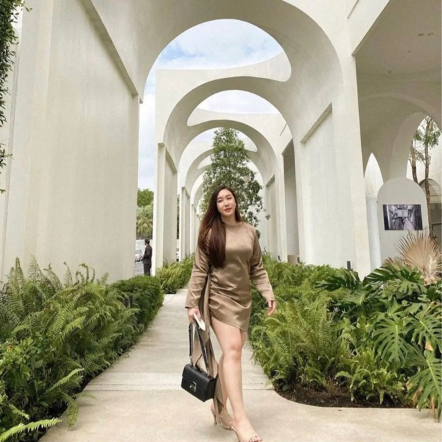 MANTIKA – (Cardi Dress) ชุดเดรสสั้นแขนยาวออกงานผ้าห้อยหรูหรา ราคา ถูกที่สุด ดีลบีเคเค แกลเลอรีภาพที่ 3