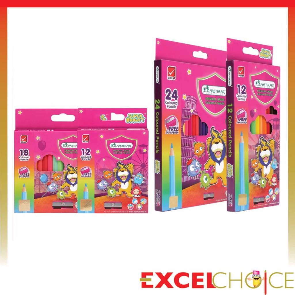 มาสเตอร์อาร์ต ดินสอสี ซุปเปอร์ไบรท์ Master Art Super Bright