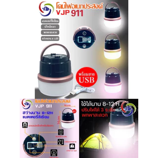 หลอดชาร์ตไฟ LED 600w, 800w, ปรับได้ 3 สี สายชาร์ตเป็น USB Type-C