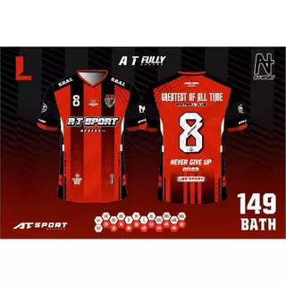 เสื้อพิมพ์ลาย A T SPORT รุ่น A T FULLY เสื้อกีฬาพิมพ์ลายใส่ออกกำลังกาย