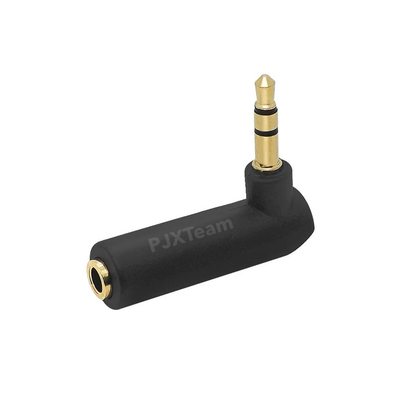 อะแดปเตอร์ แปลงขั้ว TRS 3.5 mm ตัวผู้ To TRS 3.5 mm ตัวเมีย งอ 90 องศา ขั้วต่อเพลทชุบทอง - รูปที่ 4