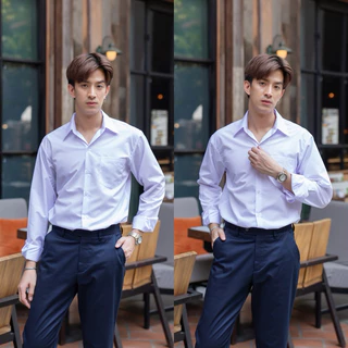 เสื้อนักศึกษาชาย เสื้อนักศึกษาชายแขนยาว แขนสั้น รอบอก 36“-56” ผ้านิ่มใส่สบาย สีขาวนวล ขาวสว่าง ขาวโอโม่