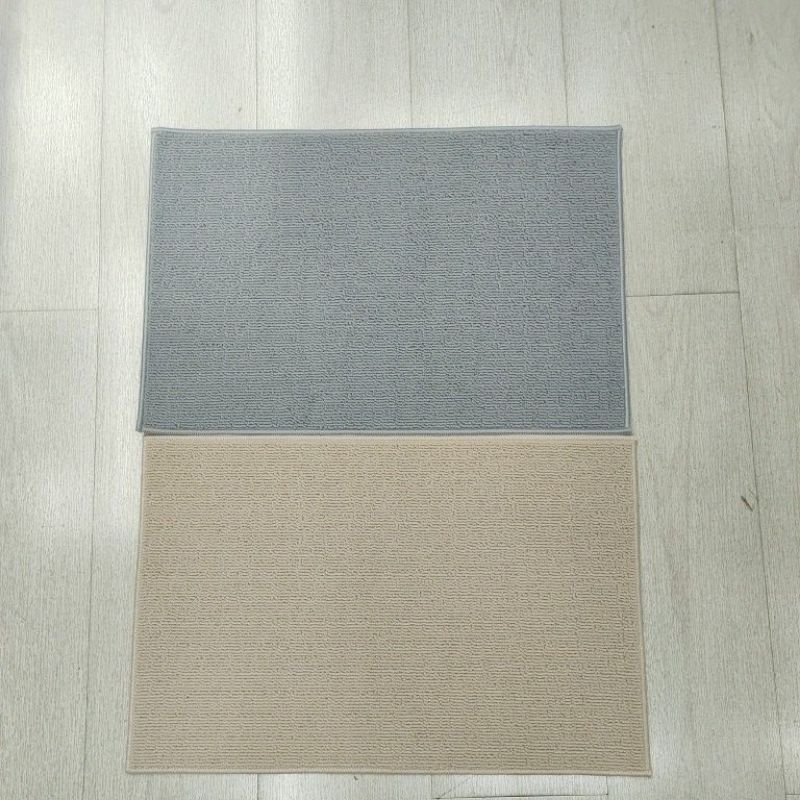 IKEA,แท้,พรมเช็ดเท้าสีขาวกับสีเทาขนาด40x60ซม.FINTSEN,ฟินท์เซนสีขาว เทา Vinnfar วินฟาร์สีเขียว,พรมเช็ดเท้าหน้าห้องน้ำikea