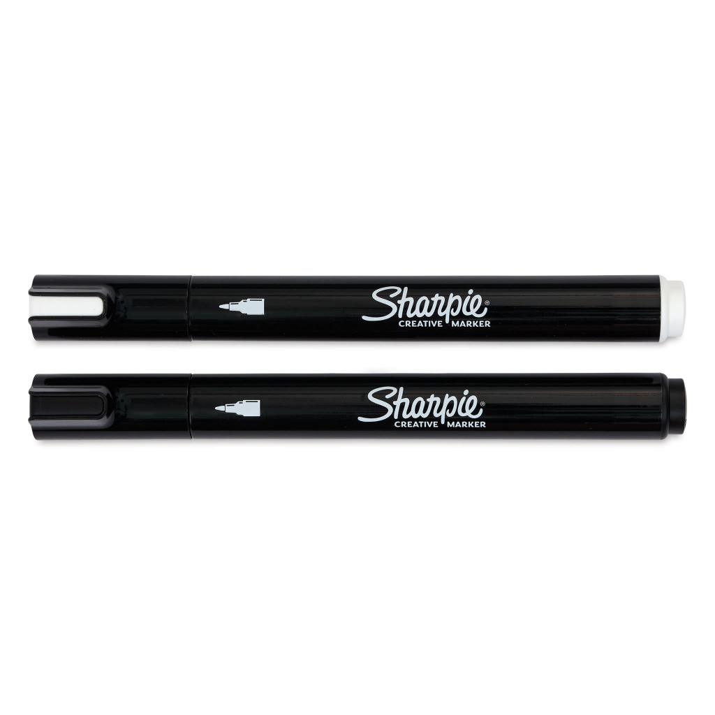 Sharpie ปากกาชาร์ปี้ มาร์เกอร์ อะคริลิค หัวกลม *แพ็ค 2 ด้าม* ปากกาหัวกลม Creative marker Pack Bullet Tip 2ct — صورة 3
