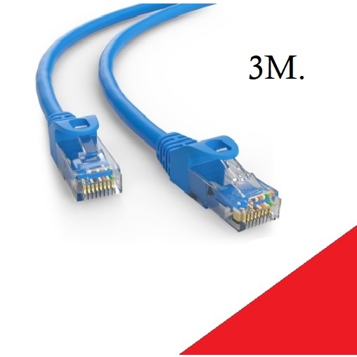 CAT5E UTP Cable 3m. Lan cable สายแลน Cat 5e สำเร็จรูปพร้อมใช้งาน