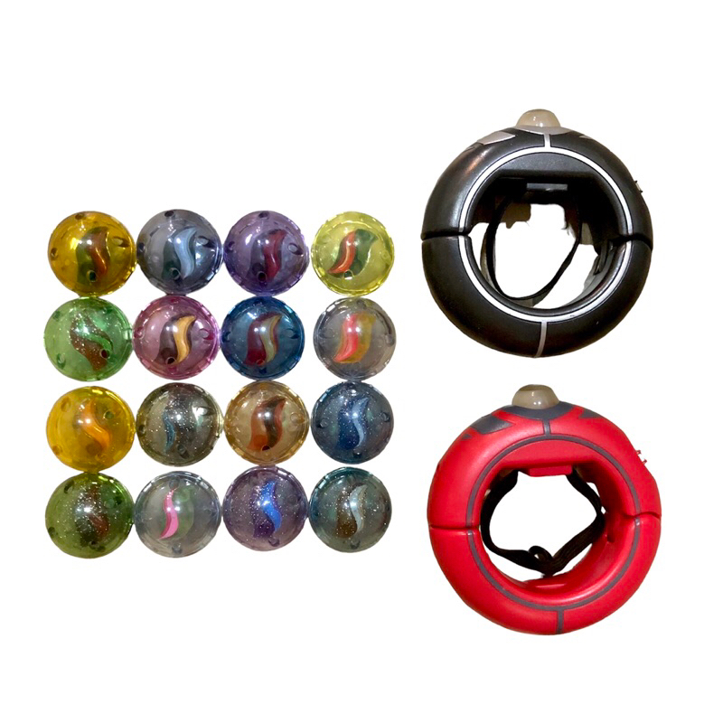 Pokemon XY Black & Red Mega Ring & Mega Stone Evolution Set Takara Tomy