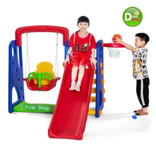 💥S11💥ชิงช้าสไลเดอร์ แป้นบาส 3 In1 สไลเดอร์ ชิงช้า แถม แป้นบาส ตัวใหญ่ เกรด A