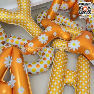 ลูกโป่งดอกเดซี่ ลูกโป่งวันเกิดลายดอกเดซี่ ลูกโป่งดอกไม้สีขาว ลูกโป่งดอกไม้สีพาสเทล ฟอยล์ดอกเดซี่ Daisy