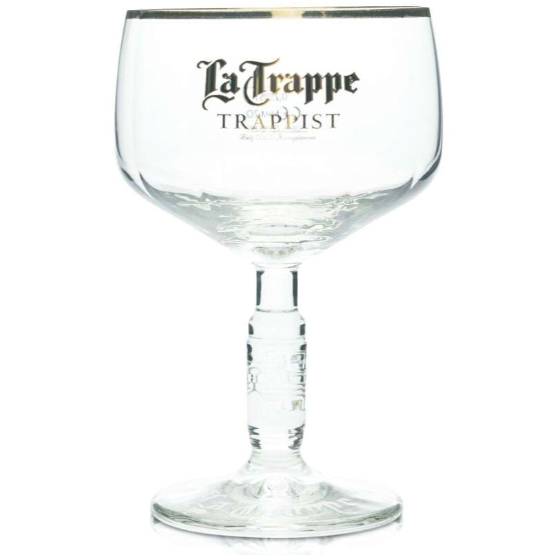 แก้วเบียร์เนเธอร์แลนด์ La Trappe Trappist 0.25 ลิตร แก้วทรง Goblet ลาทราปป์ แท็ปปิสต์ ใช้แล้วไม่มาก