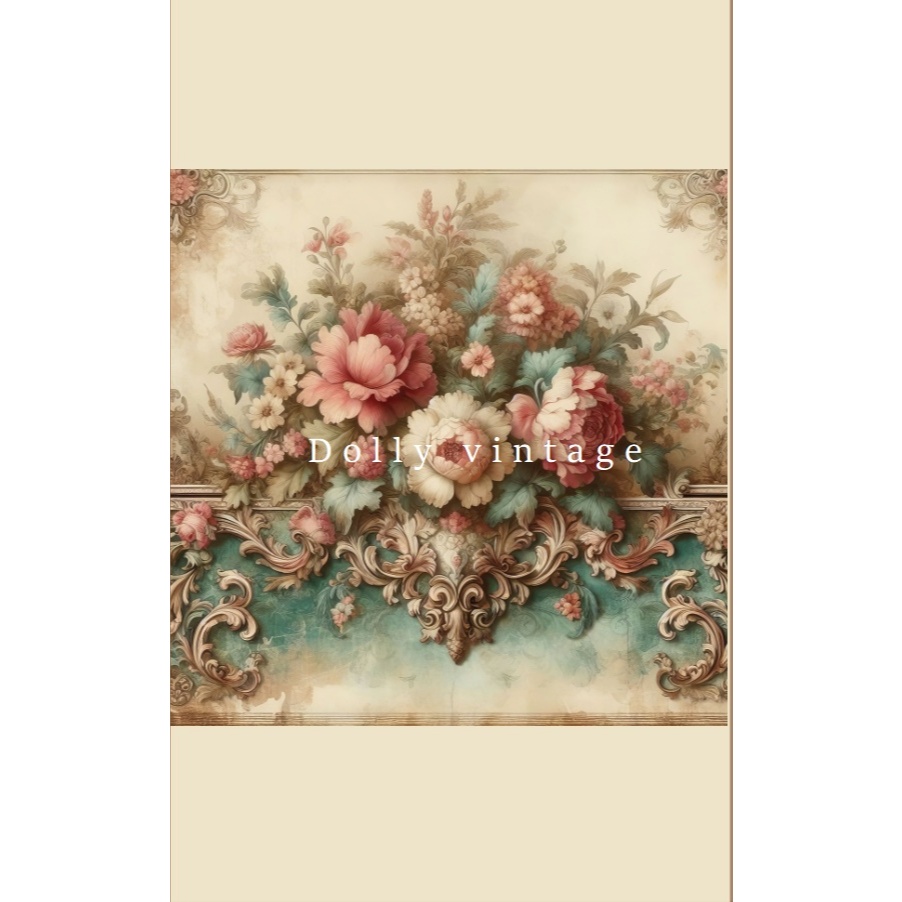 me0362 ผ้าพิมพ์ลายดอกไม้