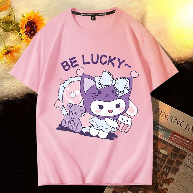 D841（พร้อมส่งจากไทย）เสื้อยืดแขนสั้ง สำหรับชายและหญิง.ลายแฟชั่งน่ารัก