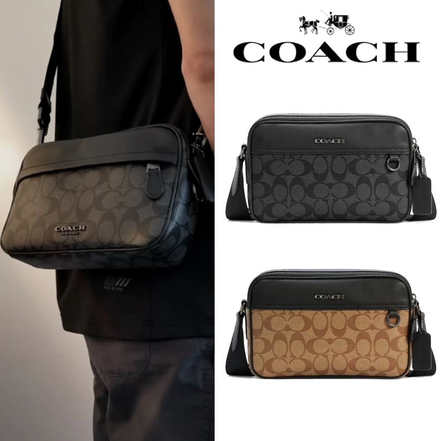 ของแท้ 💯% COACH Graham 24 กระเป๋าผู้ชาย Men’s Crossbody Bag F50715 กระเป๋าสะพายข้าง