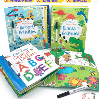 หนังสือกิจกรรม Usborne wipe clean Activity Book หัดเขียน หัด…