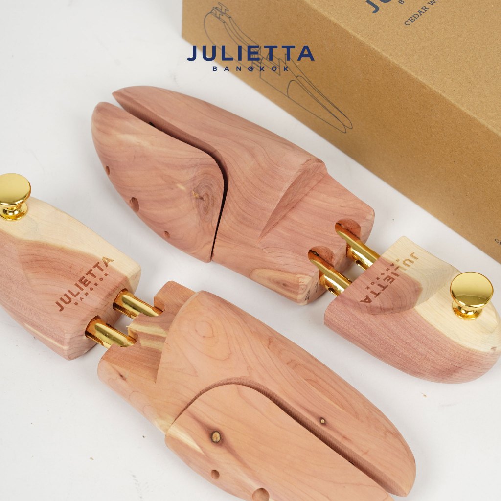 JULIETTA - ดันทรงรองเท้า Red Cedar Premium Shoe Tree (Gold Pin) หมุดทอง Redcedar from the USA.