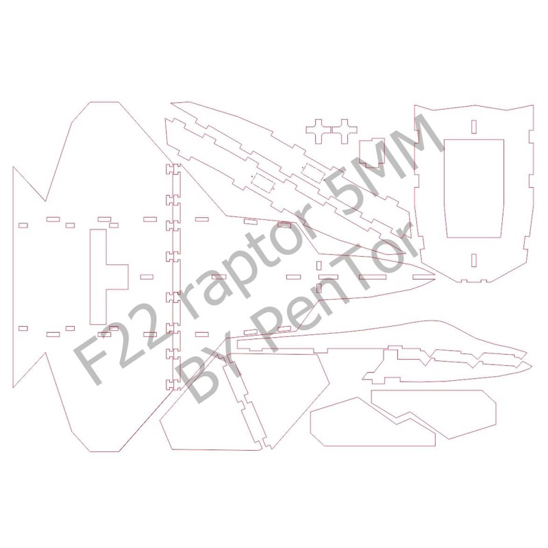 ลำเปล่าเครื่องบินบังคับ F22 raptor  ลำจิ๋ว