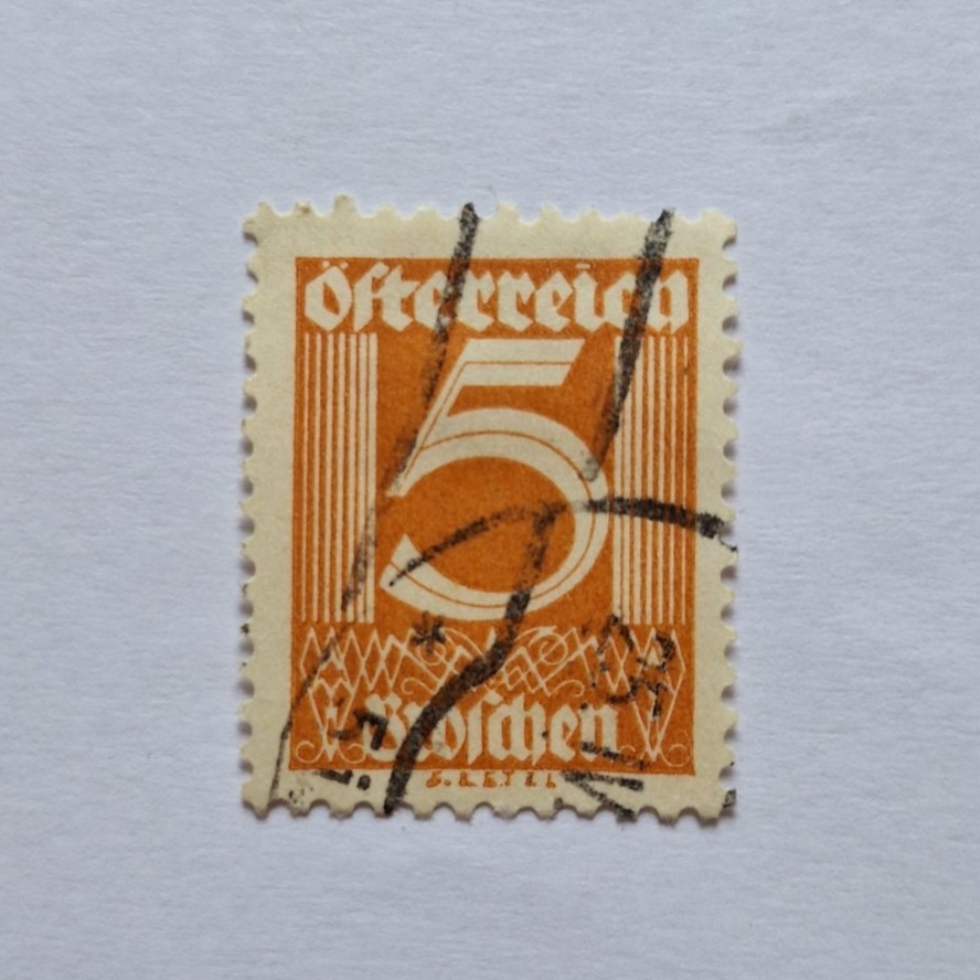 แสตมป์ - Austria stamp 5 kroner  - มือสอง