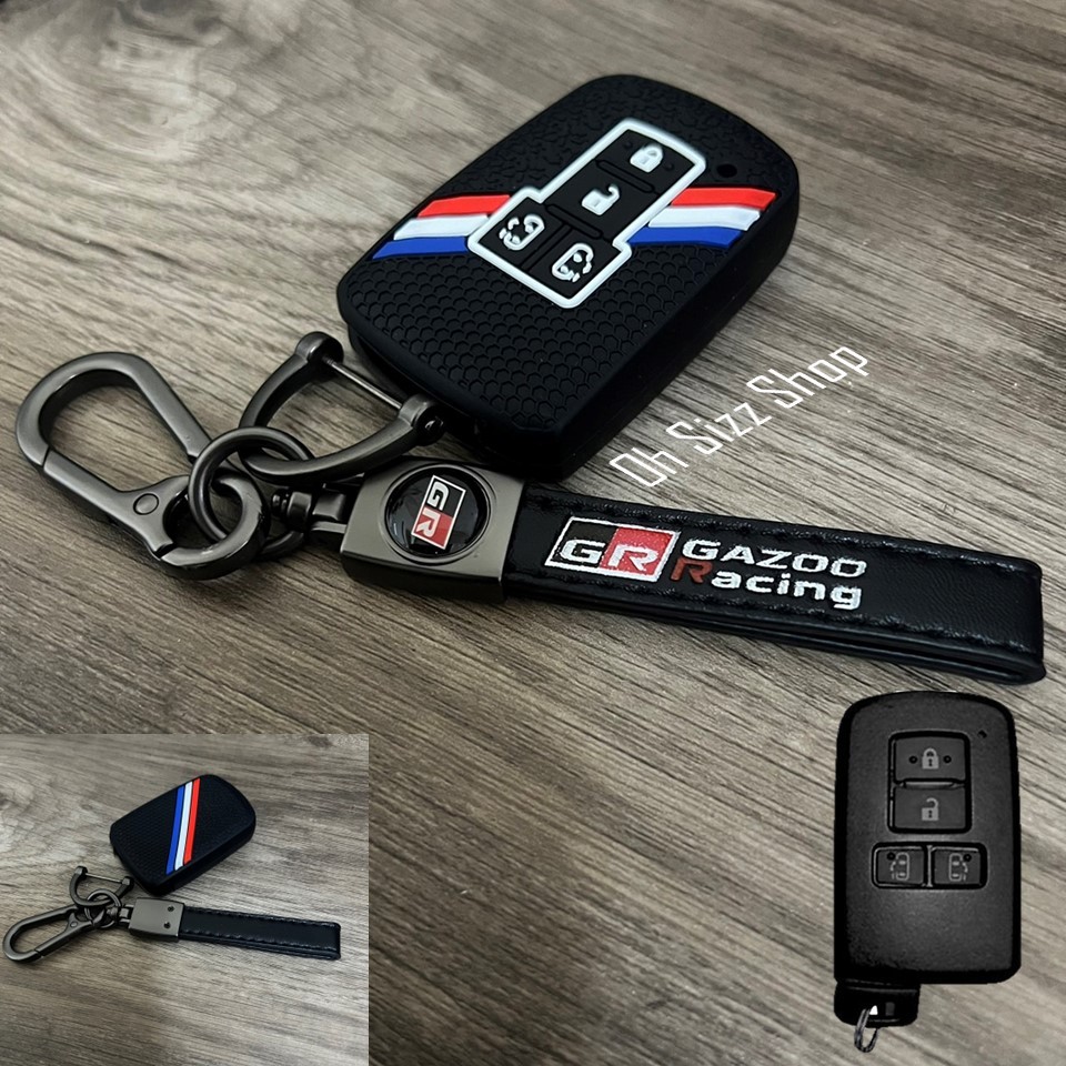 เคสรีโมทรถ Toyota Sienta ปุ่มมีสารเรืองแสง (Luminescence 3D Silicone Push button Guard)