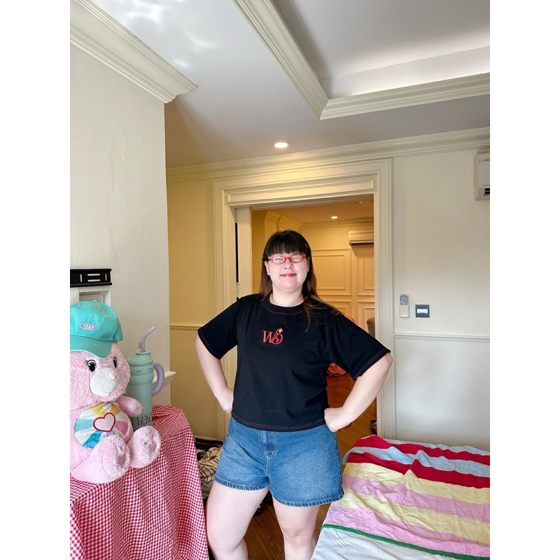 มือสอง - wendystore19 เสื้อครอปยูนิโคล่ เสื้อผ้าสาวอวบ