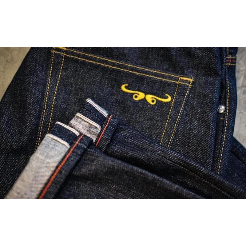 Khen denim รุ่น เสือกระบอกตรง ผ้าดิบ 16Oz สินค้าแบรนด์ไทย