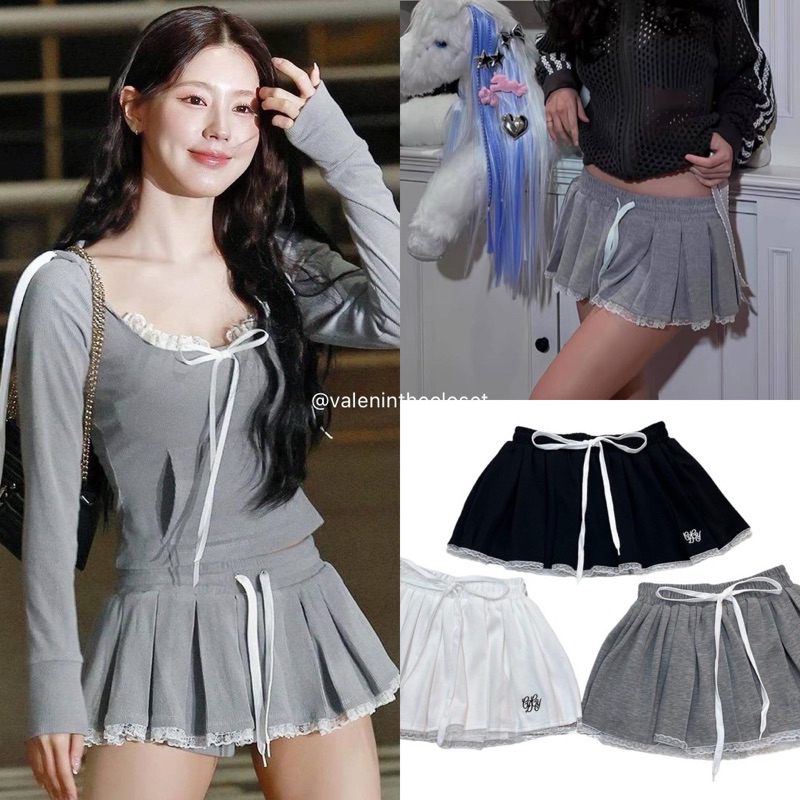 พร้อมส่ง 📍Jennie pleated skirt กระโปรงผ้ายืด ดีไซน์สวยเก๋ น่ารัก ไม่ซ้ำใคร