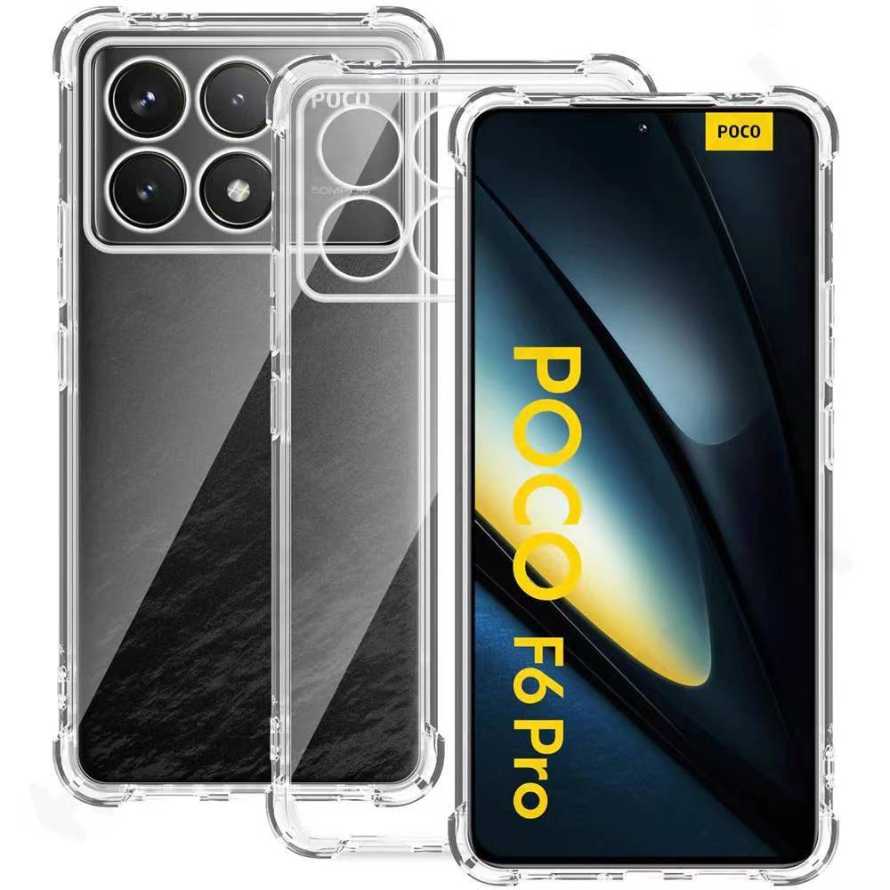 Poco F6Pro 5G(พร้อมส่งในไทย)เคสTPUใสกันกระแทกแบบคลุมกล้องXiaomi Poco F6 5G/Poco F6 Pro 5G/Redmi Turbo3 5Gตรงรุ่น