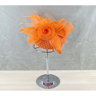 หมวกผู้ดีอังกฤษตะข่ายขนนก พร้อมส่ง