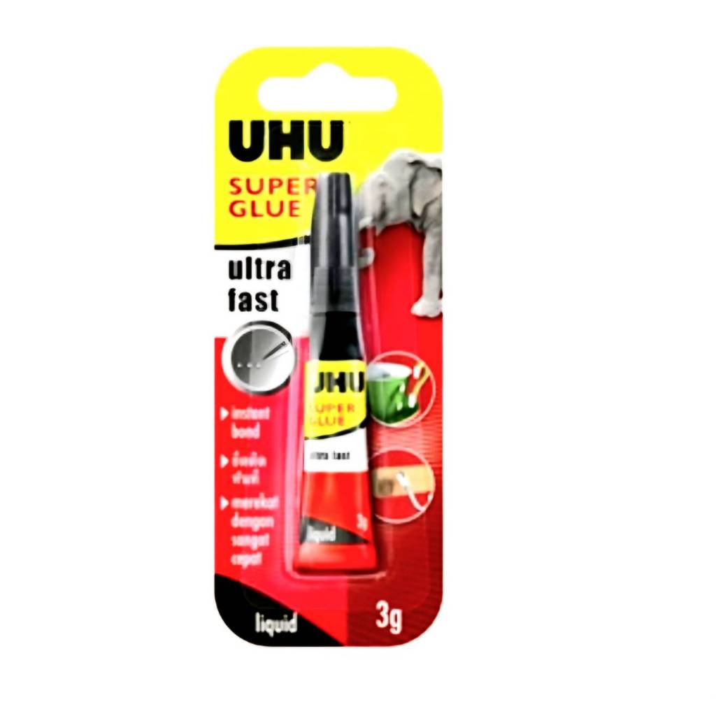 ยู้ฮู ซุปเปอร์กลู (UHU Super Glue) Ultra fast แพ็ค 10 ฟรี 4