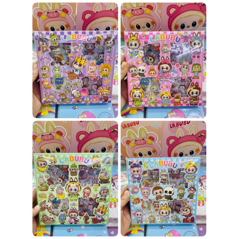 สติ๊กเกอร์ 4x24=96ใบ ลายการ์ตูนน่ารักติดกระเป๋า ขวดน้ำ สมุดและอื่นๆ