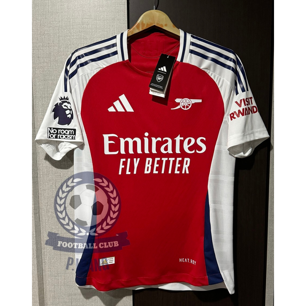 New!! เสื้อฟุตบอล Arsenal Home เหย้า PLAYER เกรดนักเตะ 2024/25 พร้อมชื่อเบอร์ EPL แบบใหม่ล่าสุดครบทุกคน