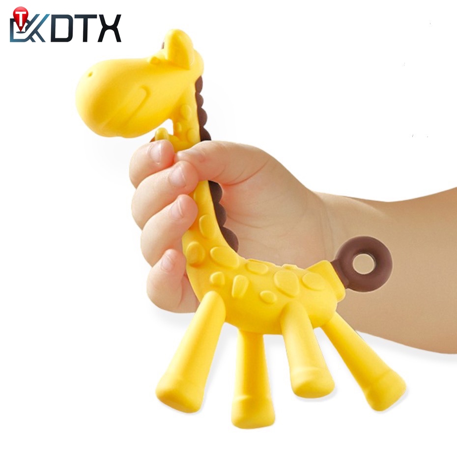 DTX ยางกัดเด็ก ยางกัดรูปยีราฟสำหรับเด็ก น่ารัก สีสันสดใส ไม่มีกล่องนะคะ ของเล่นเด็ก